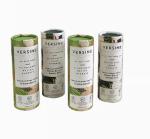 Round Kraft Paper Cardboard Tea Boxes Cardboard Tube Box For Food Tea Leaves