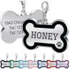 Buy cheap Customized Logo Sublimation Engraved Black Stainless Steel Dog Tags For Pets Rustproof from wholesalers