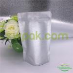 Air Proof Kraft Stand Up Rice Paper Bags Bottom Sealing 7mm With Clear Window