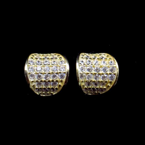 Buy cheap Gold 925 Silver Drop Earrings / Antique Cubic Zirconia Hoop Earrings from wholesalers