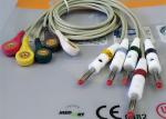 One Piece EKG Cable Banana Plug EKG Cable To Snap Type 2 Years Validity