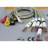 Buy cheap One Piece EKG Cable Banana Plug EKG Cable To Snap Type 2 Years Validity from wholesalers