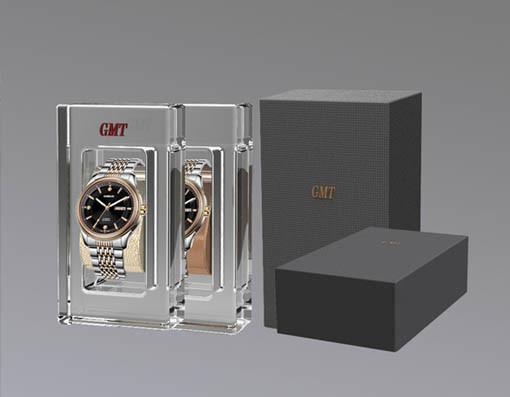 Buy cheap Single Watch Display with Clear Acrylic PU leather Pillow 70*45*120mm from wholesalers