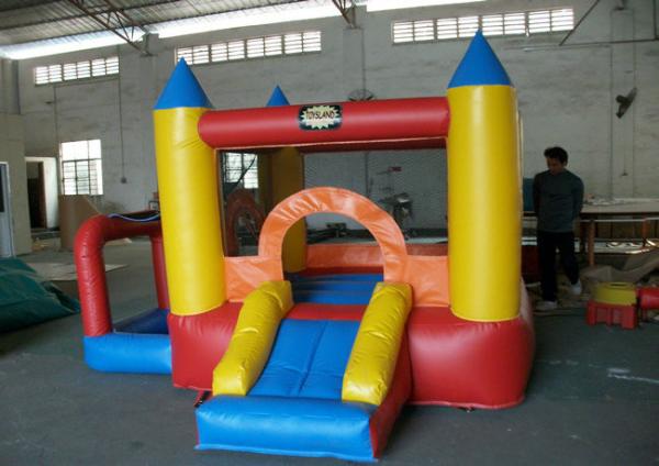 Buy cheap Kids Outdoor Small Inflatable Commercial Bounce Houses / Bouncy Castles For Hire Or Rental from wholesalers