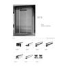 Buy cheap Stainless Frame Shower Room Glass Door SUS304 Long Lasting Easy To Install from wholesalers