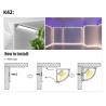 Buy cheap LED Corner Aluminium Profile Extrusion Channel For Cabinet 45 90 Degree Angle Light from wholesalers