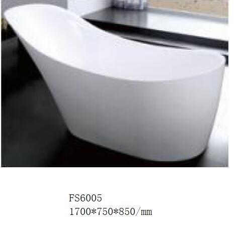 Buy cheap Cupc Acrylic Freestanding Bathtub / Stand Alone Jacuzzi Bathtub High Gloss Surface from wholesalers