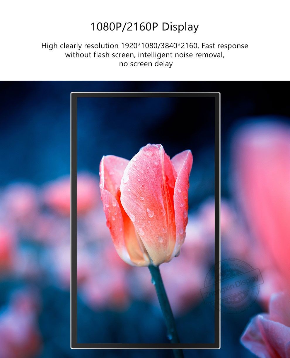 43inch 360 Degree Rotating LCD Digital Signage Floor Stand LCD Touch Screen for Advertising