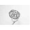 Buy cheap "Double Flower of Love" 925 Sterling Silver CZ Rings Pinky Promise Ring from wholesalers