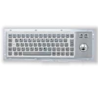 Buy cheap KIOSK IP65/IK07 Industrial Stainless Steel Metal Keyboard With Trackball Over product