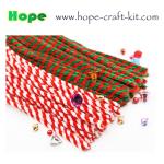 Twisted 2 colours chenille stems pipe cleaners for hobbies & children DIY hand