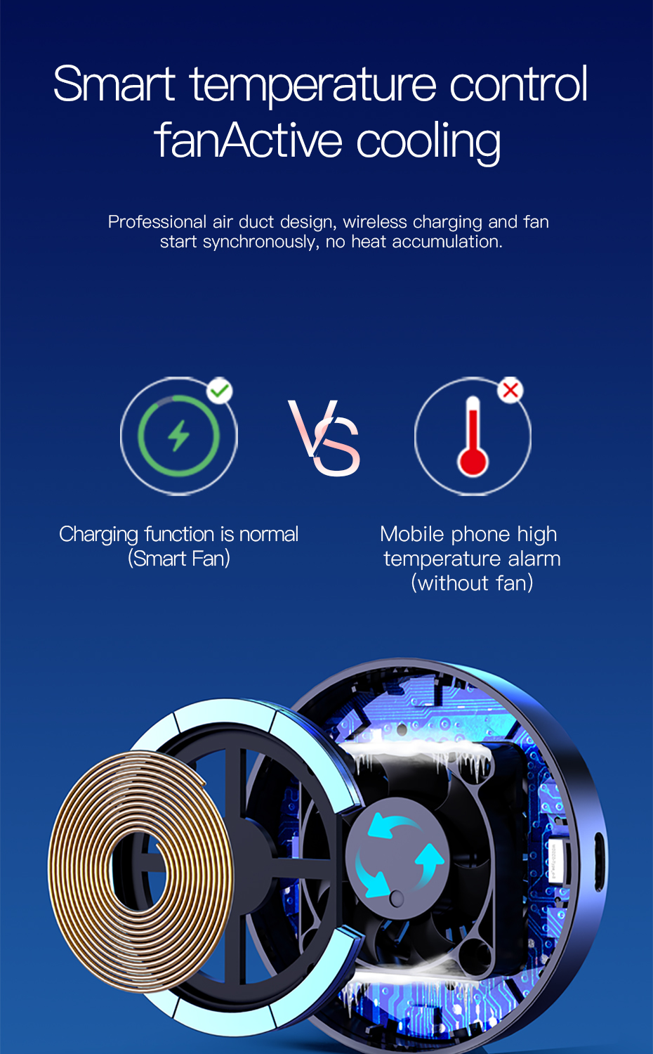 Essager 2022 Ferris Wheel 15W Wireless Charging RGB Ambient Light 360 Rotational Car Charger Holder For Car