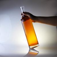Buy cheap Glass Liquor Bottle Round 75cl Bottle For Cork Cap Type 1000ml 1750ml Collar product