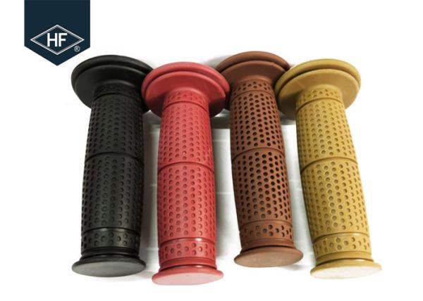 Buy cheap Rubber 22mm Handgrips Motorcycle Replacement Parts Red Color For Chooper Bike from wholesalers