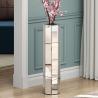 Buy cheap Tall Mirrored Furniture Cylinder Crystal Crushed Diamond Floor Vase from wholesalers