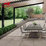 All Stainless Steel Post Of Motorized Waterproof Outdoor Garden Pergola With