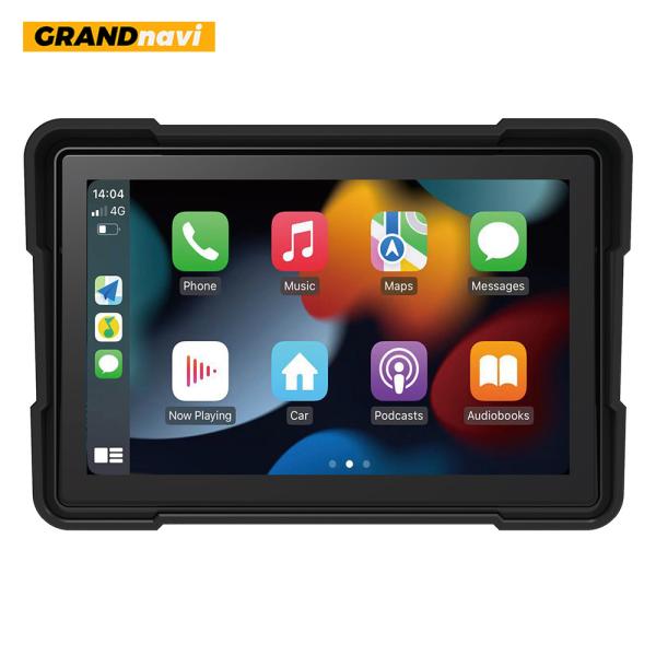 Buy cheap GRANDnavi 5.28inch Motorcycle CarPlay Android Auto Navigation Display Dual BT Music Waterproof from wholesalers