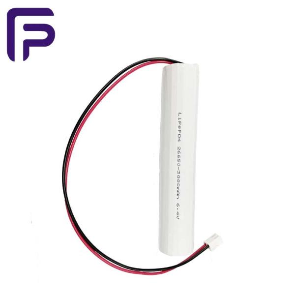 Buy cheap PVC 6.4V Lithium Ion Battery LiFePO4 26650 3000mAh White For Medical Device from wholesalers