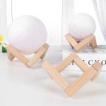 3D Moon Lamp Wooden Base - Mothers Day Gift LED Night Light, Gifts for Kids