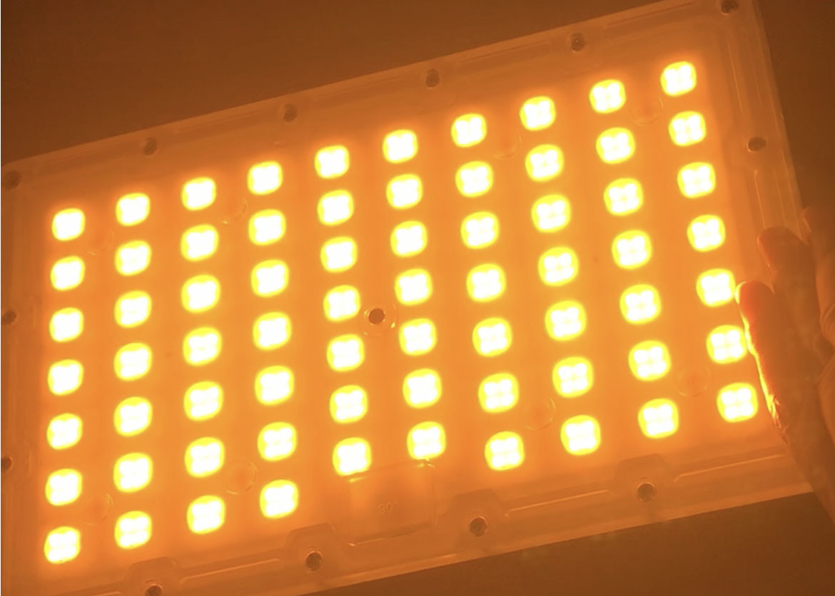 200W 280pcs SMD 3030 LED Street Light Module 1800K-2000K Fishing Light with Heatsink