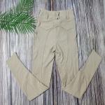 Anti Pilling Equestrian Leggings Khiki Riding Breeches With Phone Pocket
