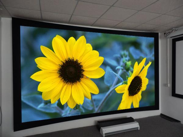 Buy cheap ROHS Cinema curved fixed frame screen , wall mounted screens for projectors from wholesalers