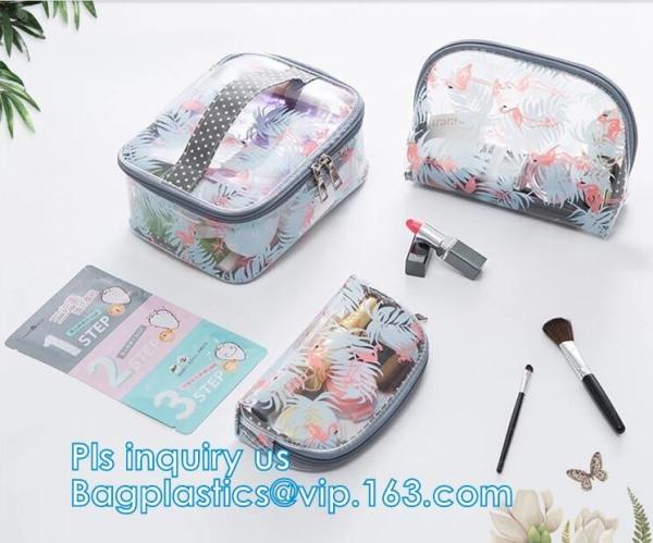 Buy cheap wholesale makeup bag travel pvc zipper bag, Organic Plastic PVC Bags Travel Cosmetic Bag seal Toiletry Zip Pouch, drawst from wholesalers