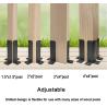 Buy cheap Wood Fence Pergola Post Base Brackets Adjustable Fit 1.5x1.5 2x2 2x4 4x4 Post from wholesalers