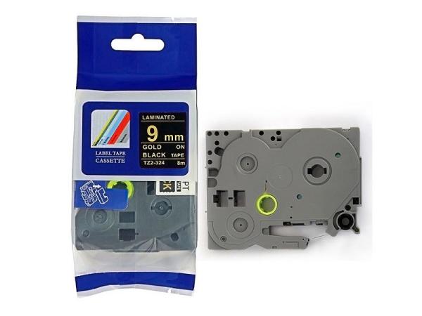 Buy cheap General 9mm Width Brother Laminated Tape Black On Golden Tze - 324 Acid Free from wholesalers
