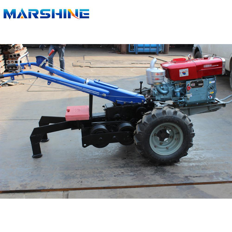 Diesel Engine Double Drum Hand Tractor Winch Walking Tractor Winch Tractor Machine