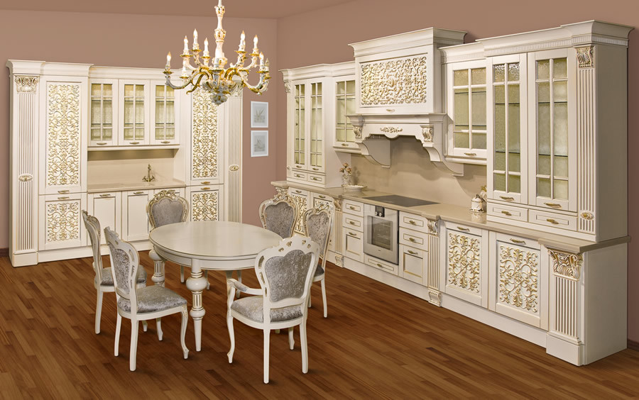 Hot selling luxury Modern Modular kitchen cabinets with Oven Cabinet and Microwave cabinet