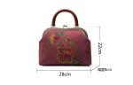 Embroidery Daisy Purses & handbag,Cosmetic bag,Clutch bag,Metal frame purse
