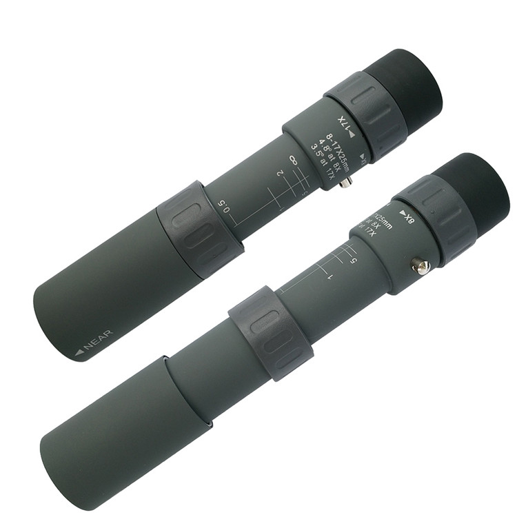 Long Range Monocular Telescope Optical Instrument 8-17X25 For Bird Watching
