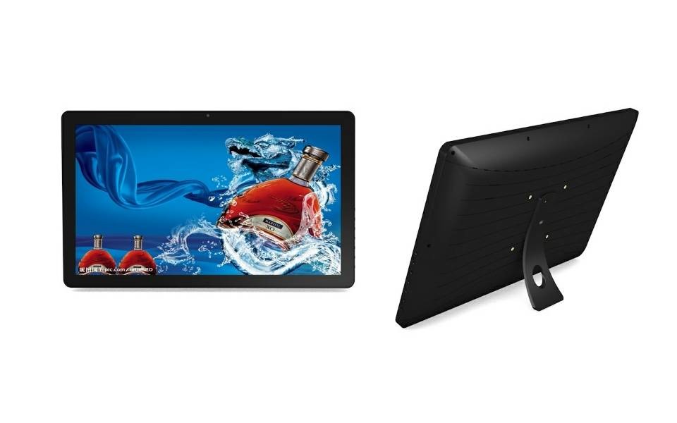 Metal Wall Mount Tablet PC LCD Screen 17 Inch Food Menu Order Board For Restaurants