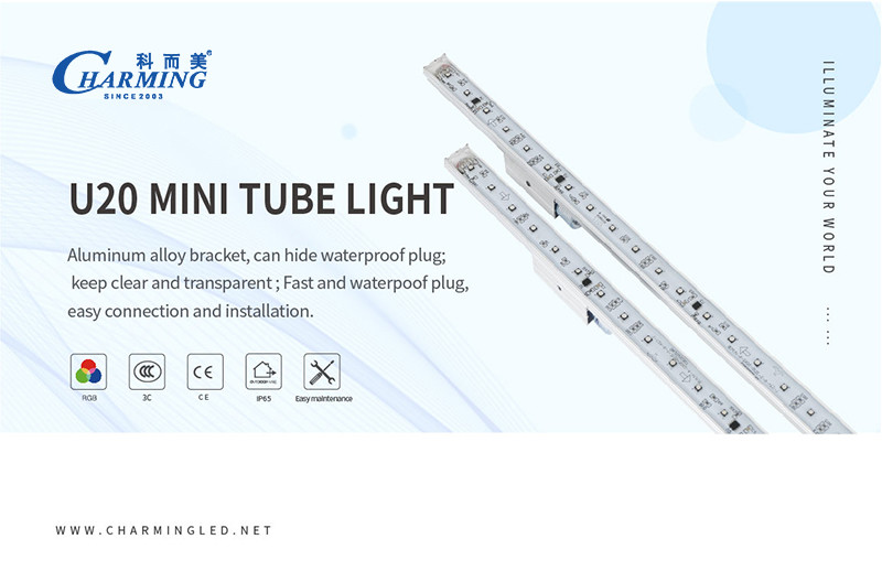 DV24V Bar Outdoor LED Tube Light U20 SPI Control Multipurpose