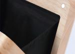Hard Case Ladies Wooded Evening Clutch Bags With Black Velvet Lining
