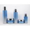 Buy cheap 100 Ml Glass Cosmetic Packaging Blue Skincare Lotion Bottle Uv Printing from wholesalers