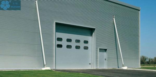 Quality 50mm 4000mm Height Galvanized Steel Industrial Overhead Door for sale