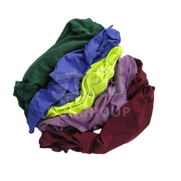 Buy cheap All-purpose 100% Cotton Cut Used Clothing Rags T Shirt Cutting Rags for mechanical workshops cleaning from wholesalers