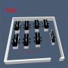 Buy cheap Epoxy Resin Chemistry Lab Bench Manufactureres with Steel Wood Cabinet Brass Faucet Glass Shelf from wholesalers