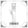 Buy cheap Straight Tube Glass Water Pipe 6 Arms Tree Perc Bongs Crystal Thick Base Smoking Water Pipe from wholesalers