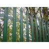 Buy cheap Pvc Coated Green Steel Palisade Fencing Europe 2.4mm Pale For Railway from wholesalers