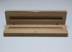 Unfinished Solid Wood Jewelry Box With Hinged Lid , Rectangle Rustic Wood