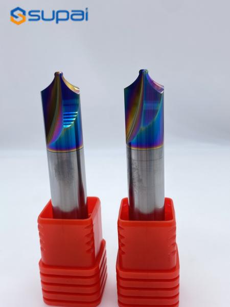 Buy cheap Custom TiAlN End Mills For NYLON With 35/38/45/55 Angle Cut from wholesalers