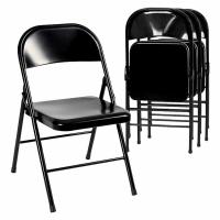Buy cheap Commercial Stackable Metal Fold Up Chairs For Picnic red black white product