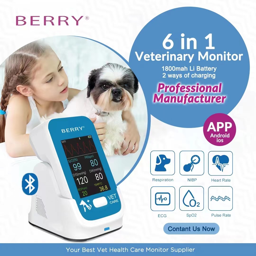 Veterinary Monitor AM6200 -20°C~60°C Temperature Storage for Animal Care System