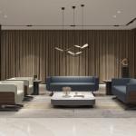 Support customization Nordic Minimalism Leather Sofa Set Office Bedroom