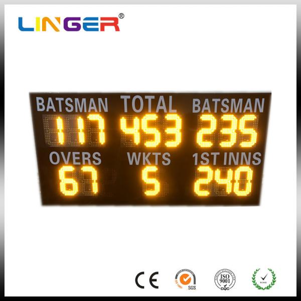 Buy cheap Commercial Led Cricket Scoreboard , Electronic Sports Scoreboard IP54 / IP65 Waterproof from wholesalers