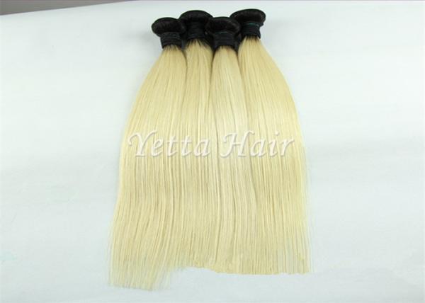 Buy cheap No Chemical Straight Ombre Human Hair Extensions Can Be Dyed Any Color from wholesalers