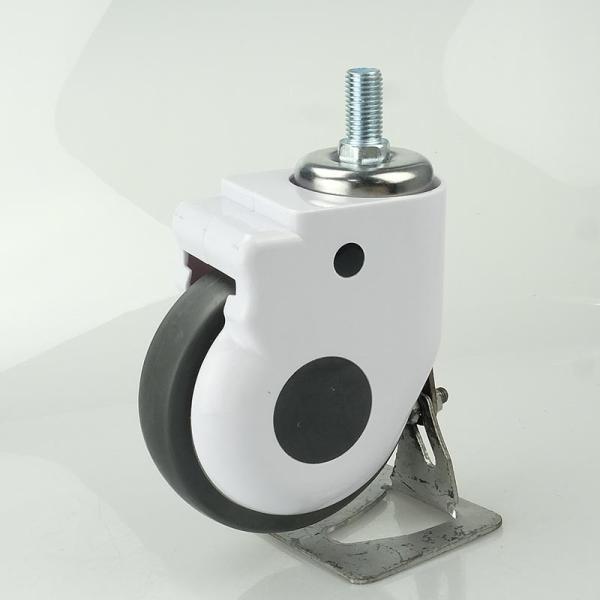 Buy cheap 5 Inch Soft Wheel Screw Medical Bed Casters Grey TPR Anti-Winding Silent Hospital Bed Caster Wheels Wholesales from wholesalers